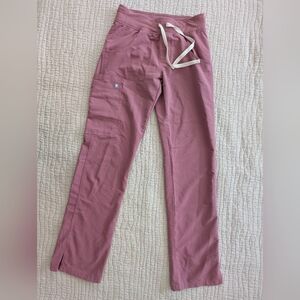 FIGS Women's Kade Cargo Mauve Scrub Pants (XXS)